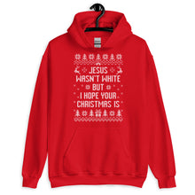 Load image into Gallery viewer, BROWN JESUS - RED/GREEN HOODIE