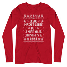 Load image into Gallery viewer, BROWN JESUS - RED LONG SLEEVE SHIRT