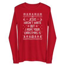 Load image into Gallery viewer, BROWN JESUS - RED LONG SLEEVE SHIRT