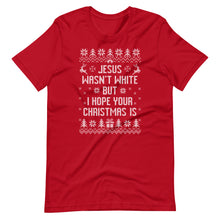 Load image into Gallery viewer, BROWN JESUS - RED/GREEN T-SHIRT