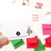 Load image into Gallery viewer, CUTE HOLIDAY TEENY WEENIES -  8 SMALL NOTECARDS + 8 COORDINATING, SEALING, 2X2 ENVELOPES (Copy) (Copy)
