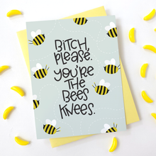 Load image into Gallery viewer, BEES KNEES - FUNNY ILLUSTRATED GREETING CARD
