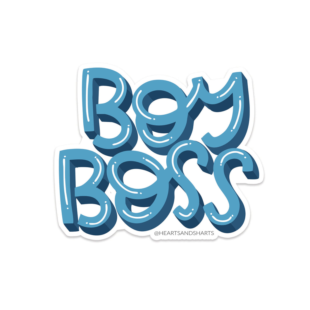 BOY BOSS 3X3 ILLUSTRATED VINYL STICKER