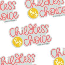 Load image into Gallery viewer, CHILDLESS BY CHOICE ILLUSTRATED VINYL STICKER
