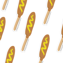 Load image into Gallery viewer, CORN DOG - ILLUSTRATED VINYL STICKER
