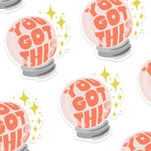 Load image into Gallery viewer, CRYSTAL BALL 3X3 ILLUSTRATED VINYL STICKER
