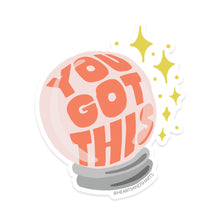 Load image into Gallery viewer, CRYSTAL BALL 3X3 ILLUSTRATED VINYL STICKER
