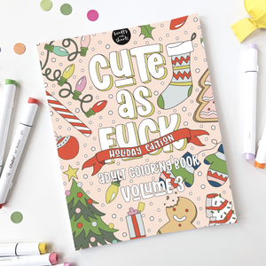 CUTE AF ADULT COLORING BOOK - FUNNY. BOLD, AND EASY DESIGNS FOR ADULTS AND SENIORS