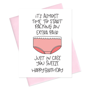 EXTRA PAIR - FUNNY ILLUSTRATED GREETING CARD