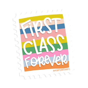 FIRST CLASS FOREVER STICKER