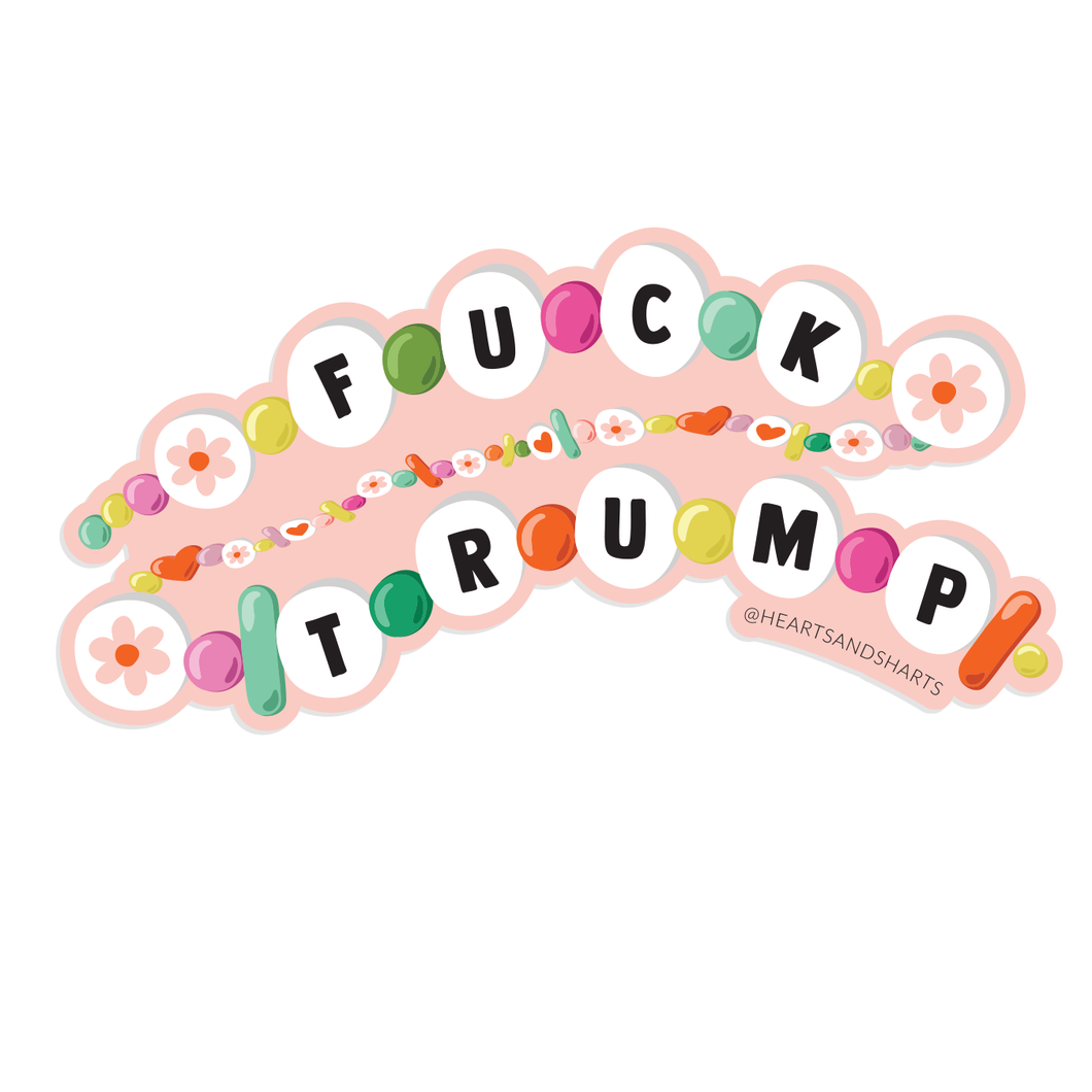 FDT FRIENDSHIP BRACELET 3X3 ILLUSTRATED VINYL STICKER