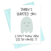 Load image into Gallery viewer, GHOSTED - FUNNY ILLUSTRATED GREETING CARD

