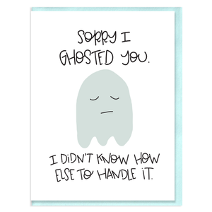 GHOSTED - FUNNY ILLUSTRATED GREETING CARD