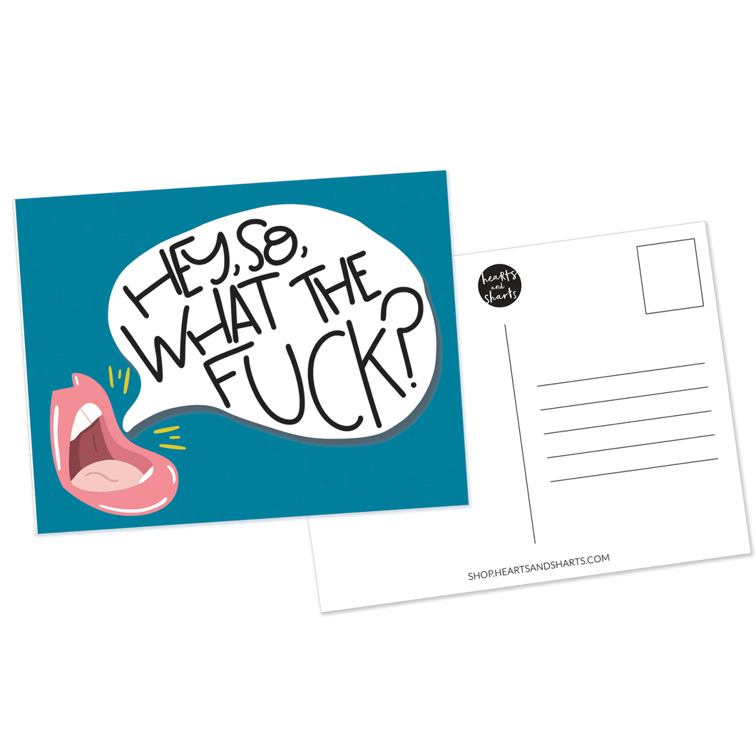 HELLO WTF POSTCARD - SINGLE