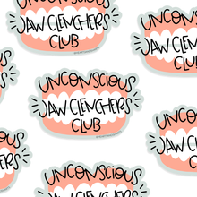 Load image into Gallery viewer, UNCONSCIOUS JAW CLENCHERS CLUB STICKER
