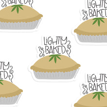 Load image into Gallery viewer, LIGHTLY BAKED 3X3 ILLUSTRATED VINYL STICKER
