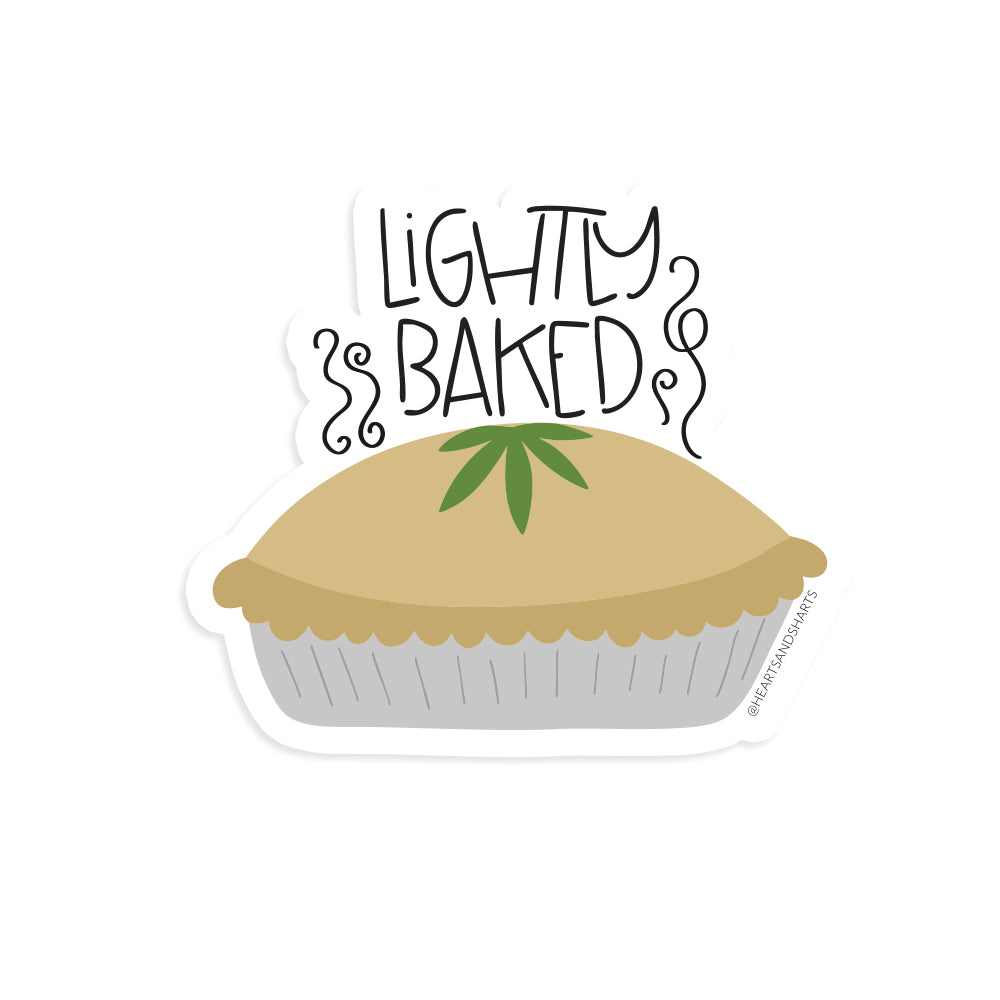 LIGHTLY BAKED 3X3 ILLUSTRATED VINYL STICKER