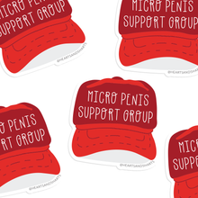 Load image into Gallery viewer, MICRO-MAGA HAT 3X3 ILLUSTRATED VINYL STICKER
