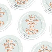 Load image into Gallery viewer, QUIET WOMAN PLATE - VINYL STICKER
