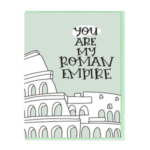 ROMAN EMPIRE - FUNNY ILLUSTRATED GREETING CARD