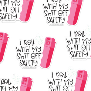 OFF SAFETY 3X3 ILLUSTRATED VINYL STICKER