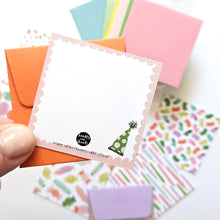 Load image into Gallery viewer, BIRTHDAY TEENY WEENIES -  8 SMALL NOTECARDS + 8 COORDINATING, SEALING, 2X2 ENVELOPES
