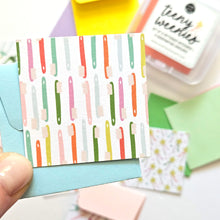 Load image into Gallery viewer, TOOTH FAIRY TEENY WEENIES -  8 SMALL NOTECARDS + 8 COORDINATING, SEALING, 2X2 ENVELOPES
