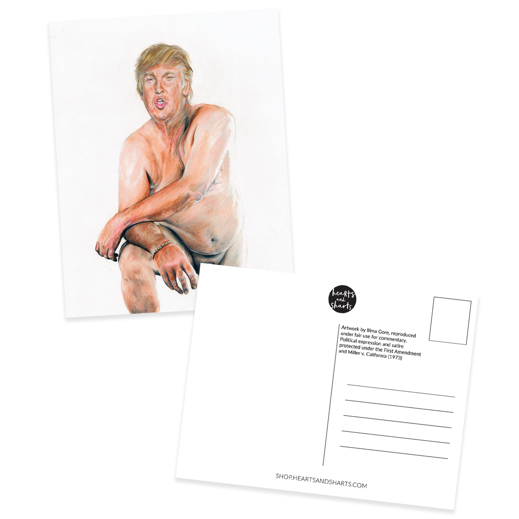 DISGUSTING AND UGLY POSTCARDS - SET OF 8 - ALL PROFITS TO NTFB