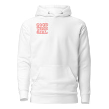 Load image into Gallery viewer, GOOD TIME GIRL WHITE HOODIE
