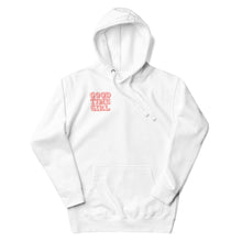 Load image into Gallery viewer, GOOD TIME GIRL WHITE HOODIE
