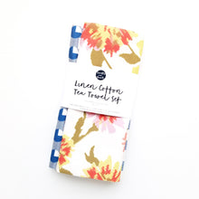 Load image into Gallery viewer, BRIGHT FLORAL TEA TOWEL SET
