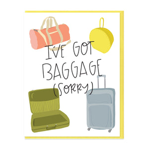 BAGGAGE - FUNNY ILLUSTRATED GREETING CARD