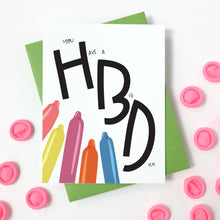 Load image into Gallery viewer, BIG D - FUNNY ILLUSTRATED GREETING CARD
