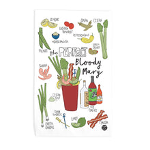 Load image into Gallery viewer, PERFECT BLOODY MARY RECIPE TEA TOWEL
