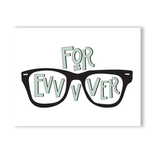 FOREVER - FUNNY ILLUSTRATED GREETING CARD