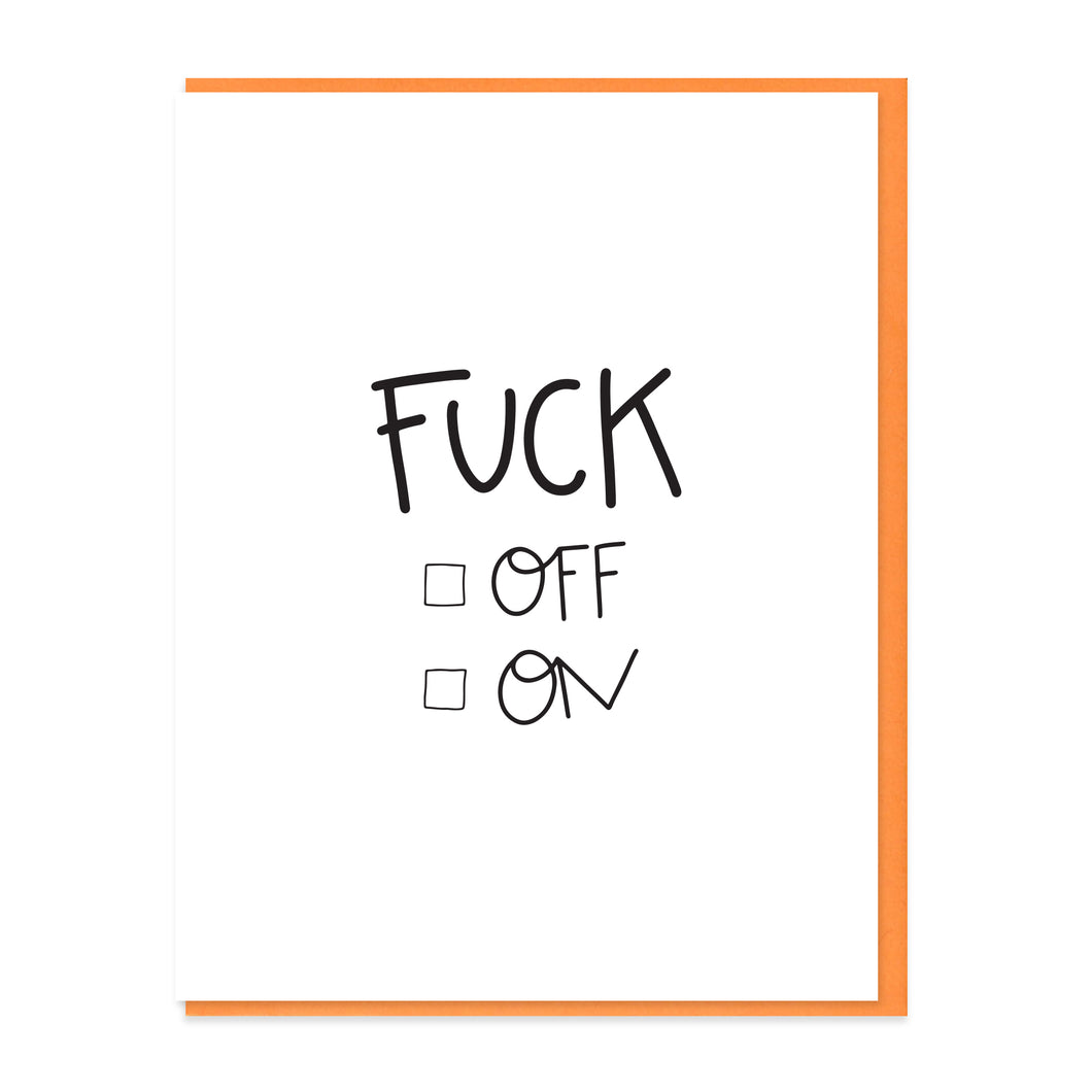 F ON - FUNNY ILLUSTRATED GREETING CARD