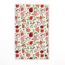 Load image into Gallery viewer, POMEGRANATE FLORAL TEA TOWEL
