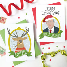 Load image into Gallery viewer, BLITZEN - FUNNY ILLUSTRATED GREETING CARD
