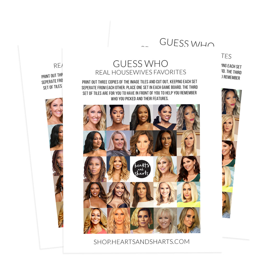 GUESS WHO: HOUSEWIVES FAVORITES **INSTANT DOWNLOAD**
