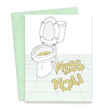 Load image into Gallery viewer, MISS YOU PEE - FUNNY ILLUSTRATED GREETING CARD
