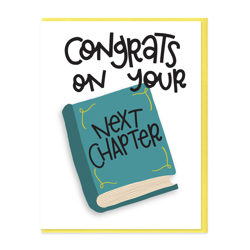 NEXT CHAPTER - FUNNY ILLUSTRATED GREETING CARD