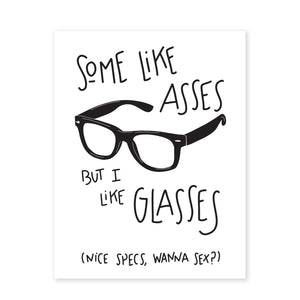 NICE SPECS - FUNNY ILLUSTRATED GREETING CARD