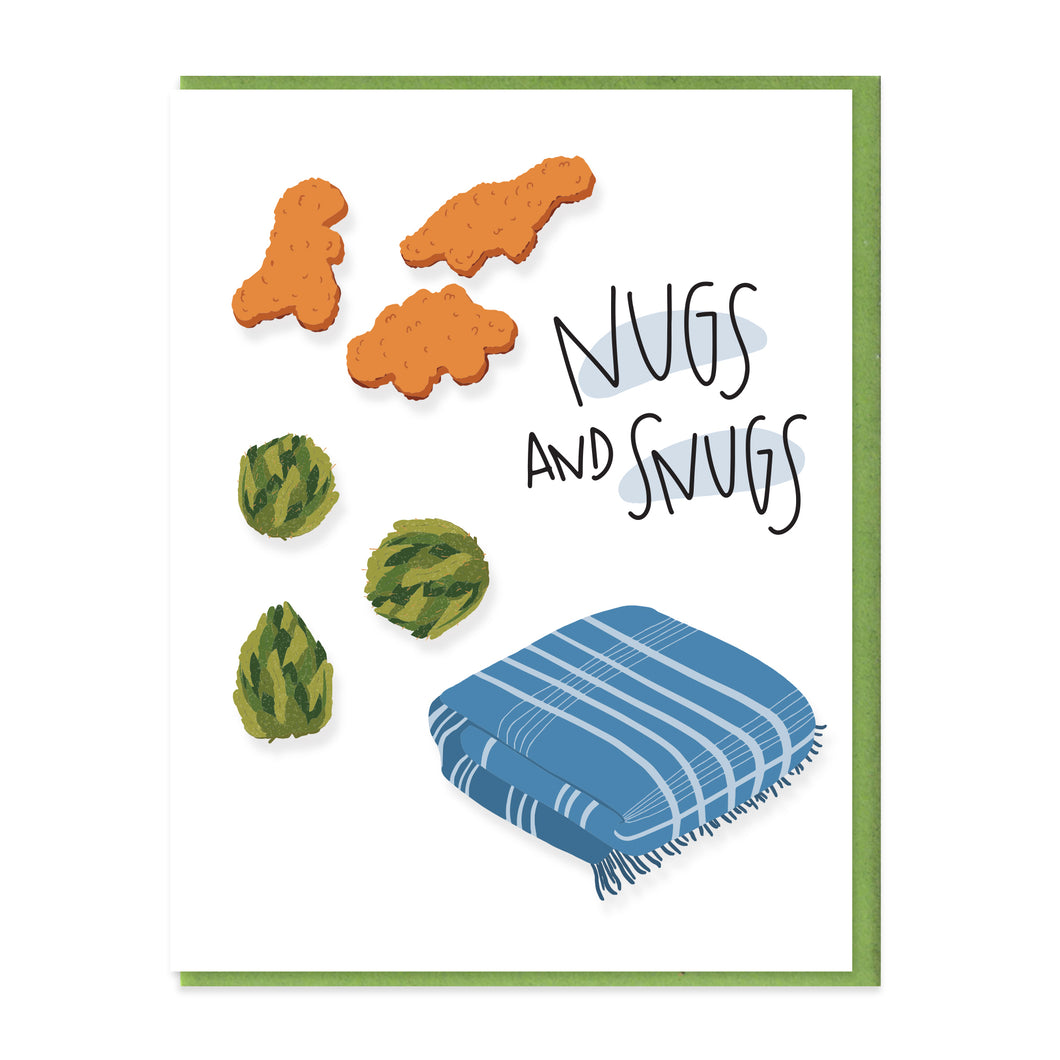 NUGS AND SNUGS - FUNNY ILLUSTRATED GREETING CARD