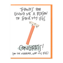 Load image into Gallery viewer, REASON TO SHAVE - FUNNY ILLUSTRATED GREETING CARD
