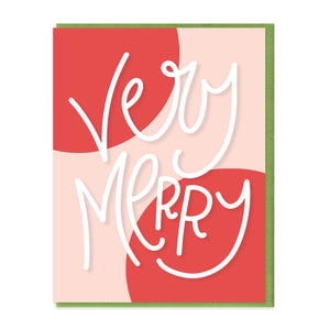 VERY MERRY - FUNNY ILLUSTRATED GREETING CARD
