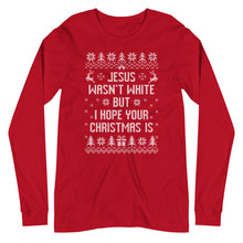 Load image into Gallery viewer, BROWN JESUS - RED LONG SLEEVE SHIRT
