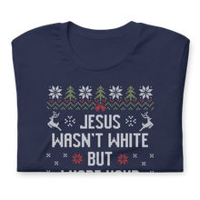 Load image into Gallery viewer, BROWN JESUS - NAVY T-SHIRT

